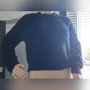Black Fuzzy Sweater, M, Forever21
